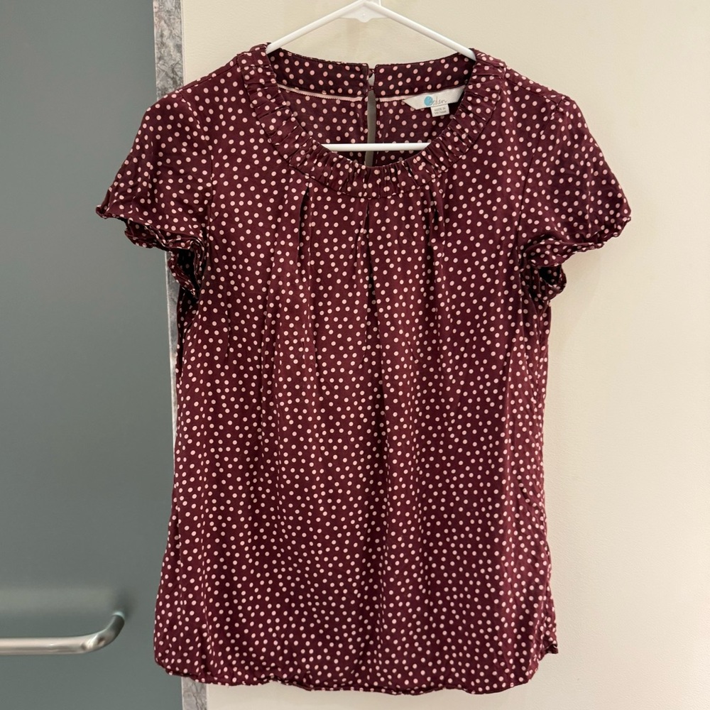 Boden Maroon Blouse